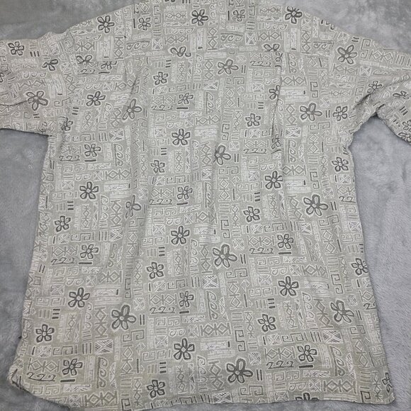 VTG Columbia Shirt‎ Mens Large Short Sleeve Button Down Aztec Outdoors - Picture 7 of 7